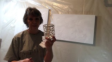 Abstract Art -- Applying Gesso as Minimal Texture