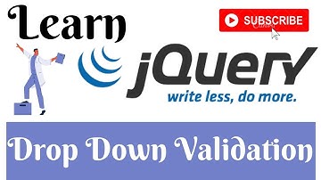 jQuery Lecture - 57 Drop Down List Validation Tutorial in Hindi / Urdu