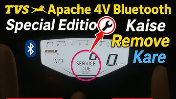 All New TVS Apache RTR 160 4V Special Edition | Service Due Reminder Remove Kaise Kare. Full Details