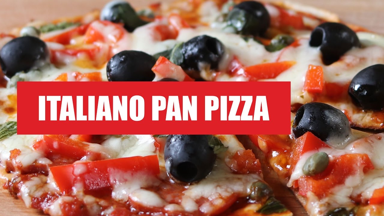 Italiano Pan Pizza. Simple easy recipe for cooking onboard a narrowboat kitchen.