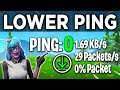 How to get lower ping in fortnite 2024  get 0 ping on fortnite  full guide