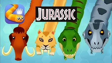 How to UNLOCK ALL 4 JURASSIC Snakes SKINS in Snake.io | Robo Gonzo, Tondo, Mama Tusk