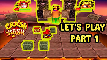 Crash Bash (PS1) - Completing Warp Room 1, New Let