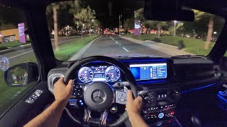 2021 Mercedes-AMG G63 POV Night Drive (3D Audio)(ASMR)