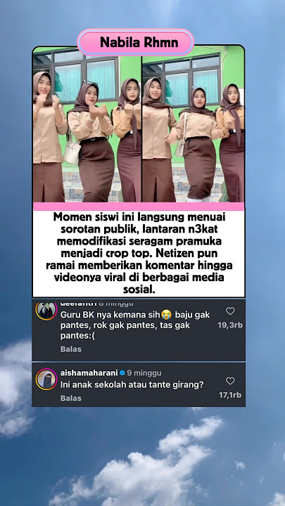 Pramuka Versi Crop Top, Netizen Auto Salfok! #viralvideo