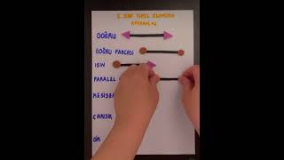 Temel Geometrik Kavramlar- Doğru, Doğru Parçası,Işın, Paralel Doğru, Kesişen Doğru, Çakışık Doğru, D