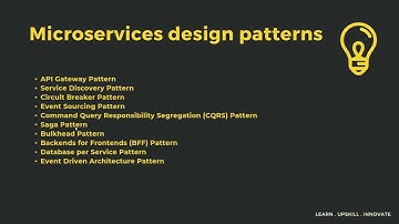 Microservices design patterns