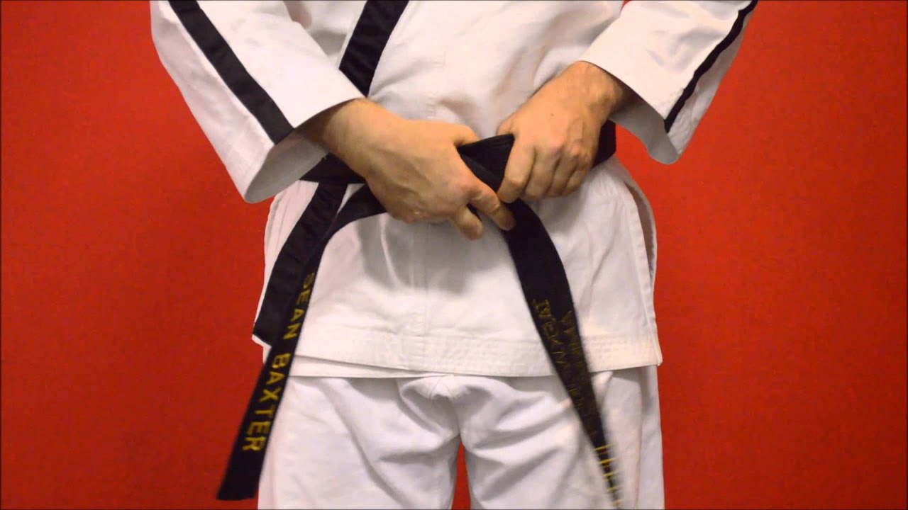 How to tie a Taekwondo belt | Concord Taekwondo - YouTube