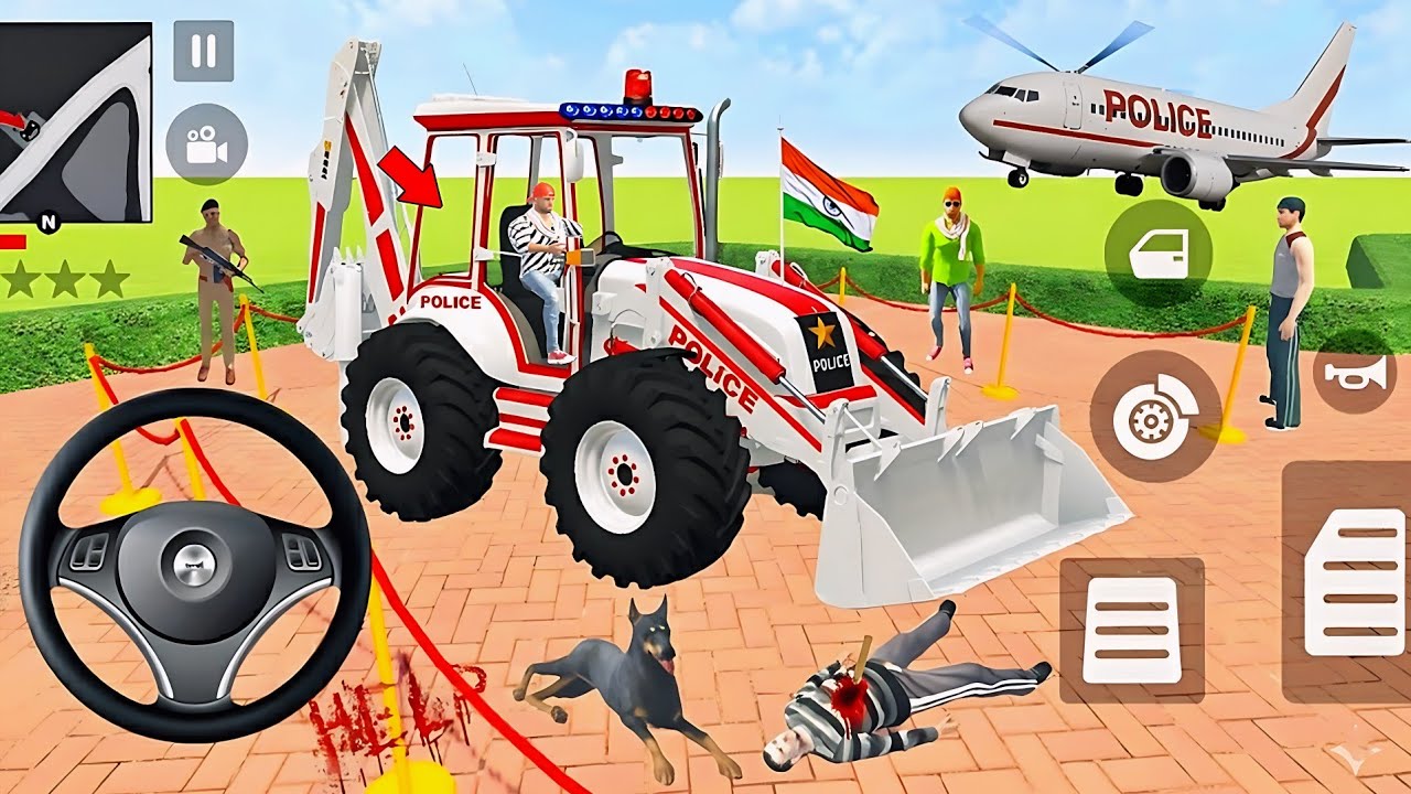 🤑Indian Thift Auto Simulator🤩Indian Showroom Purchase😯Modified Lexriy New Police JCB And Bike🥳Game