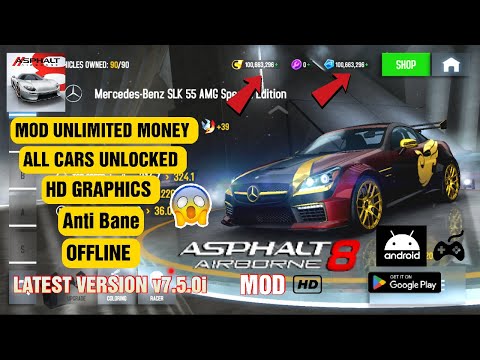 Asphalt 8 Mod Dinheiro Infinito V 7.3.1a AntiBan Atualizado 2023