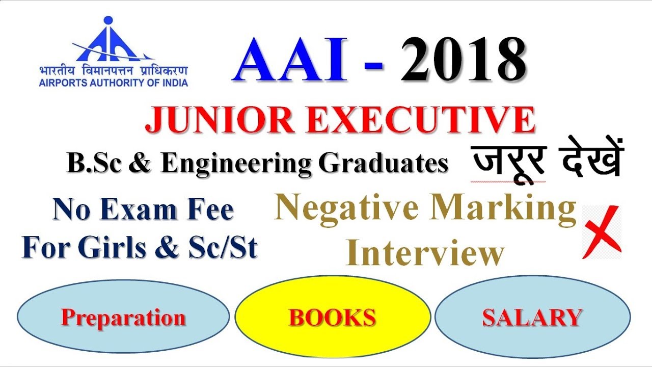 Recruitment : AAI Junior Executive 2018 Strategy/Dates/Books/Syllabus