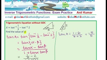 Equations Trigonometric Inverse Functions ITF Class 12 IIT JEE Aspirants
