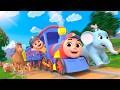 [NEW⭐] Lions, Elephants, and a Magical Train Ride | Lalafun Nursery Rhymes