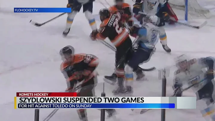 Komets forward Shawn Szydlowski suspended two game...