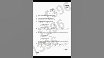 4th sem | B.Com | Cost accounting | Calicut university | PY Question paper | 2022