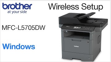 MFCL5705DW - wireless installation - Windows