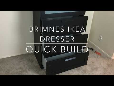 Ikea Furniture Quick Build Brimnes Dresser Youtube