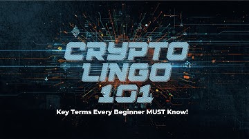 Crypto Lingo 101: Key Terms Every Beginner MUST Know!