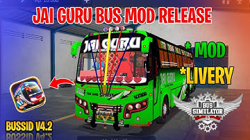 New Zedone Bus Mod Tamil | Bus Simulator Indonesia | Jai Guru Bus Livery In Bussid #jaiguru #bus