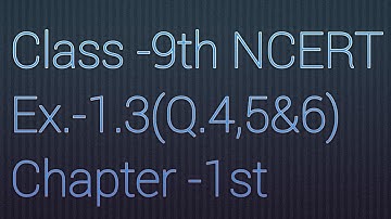 Class 9th maths Chapter 1st (Number Systems)  Exercise 1.3(Question no.4,5&6) by RSK Maths Monitor