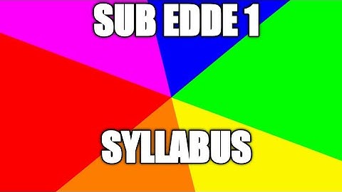 EDDE 1 LECT 1INTRO OF SYLLABUS