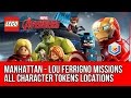 LEGO Marvel&#39;s Avengers - Manhattan - All Character Tokens Collectibles - Lou Ferrigno Missions