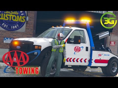 AAA towing with Roadside Rescue - GTA 5 Mods