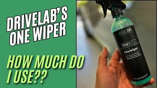 @DriveLabCarCare One Wiper usage test - how much do you need when using the system? #carcare