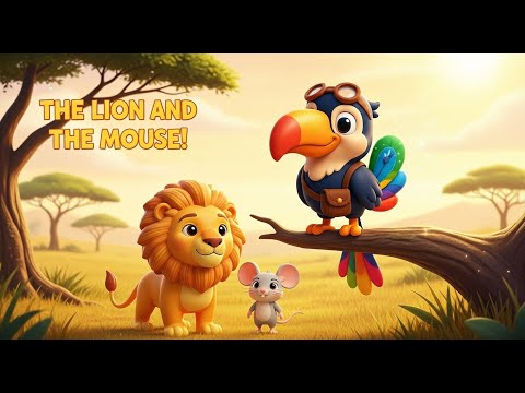 The Lion and the Mouse! | Short Story for Kids | Tibo the Toucan