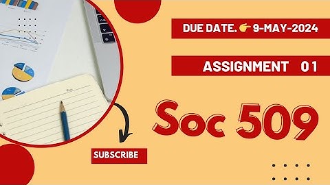 SOC509 assignment 1 solution 2024 #soc509rslearning /soc509 assignment 1 💯correct solution 2024