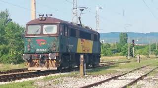 Машина 87029 на БЖК минава покрай гара Световрачане