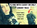 How To Travel with Carry-On Only! Travel Hacks | Packing Light | Pack With Me!