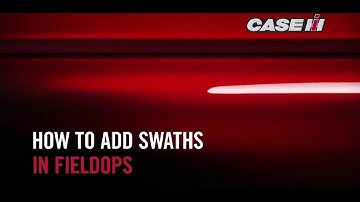 How to add Swaths to FieldOps