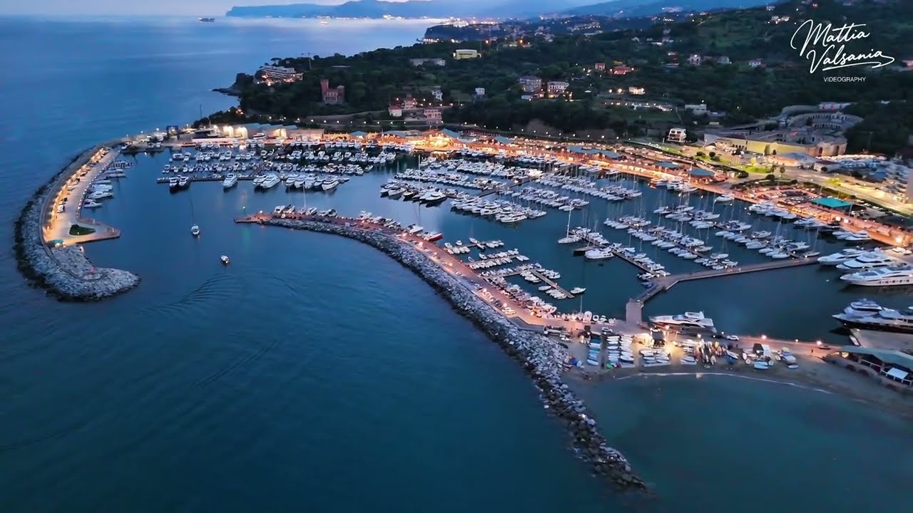 Varazze di Notte - Drone Shot