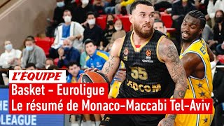 Le résumé d'AS Monaco - Maccabi Tel-Aviv - Basket - Euroligue (H)