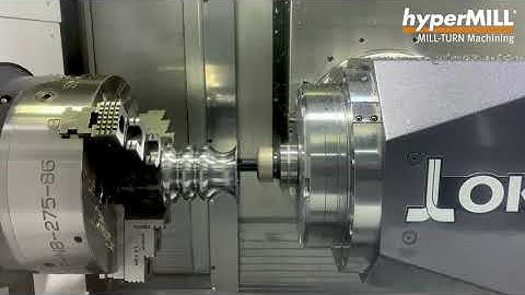 hyperMILL MILL-TURN Machining: 3 axis simultaneous turning | Okuma | Cam Software