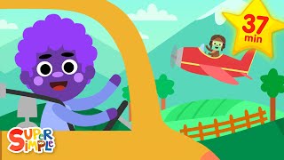 Go! Go! Go! With @Supersimplesongs  | Kids Road Trip Songs | Super Simple Songs