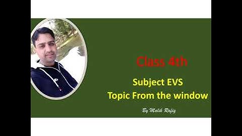 Class 4th Evs chapter 4 From the window