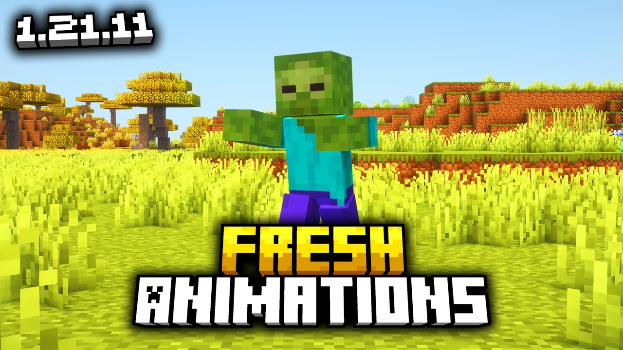 Fresh Animations para Minecraft 1.21.11 | ¡Link de descarga incluido!