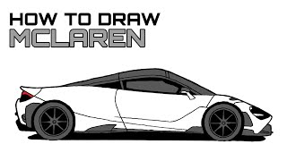 How to Draw Sports Car McLaren 765LT