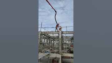 Modern Concrete Pouring Technique on High-Rise Formwork | Construction Site Job