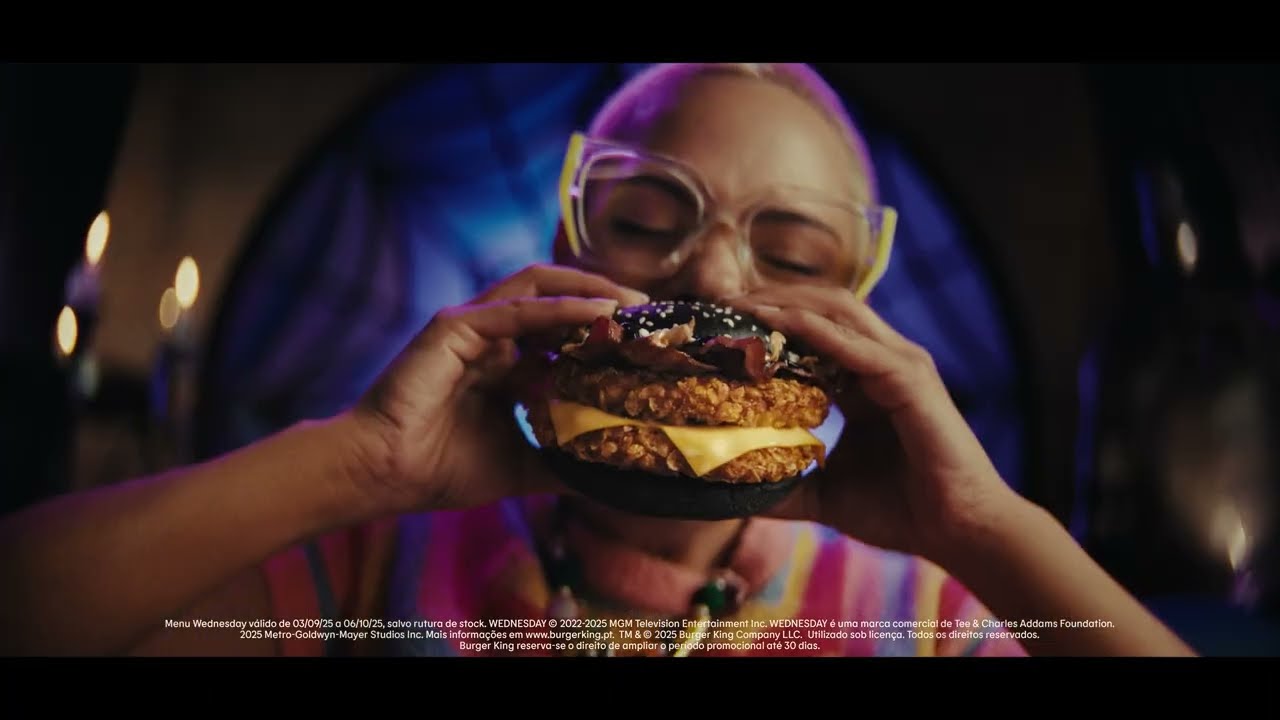 Wednesday ganha vida no Burger King®: um menu ousado e cheio de surpresas