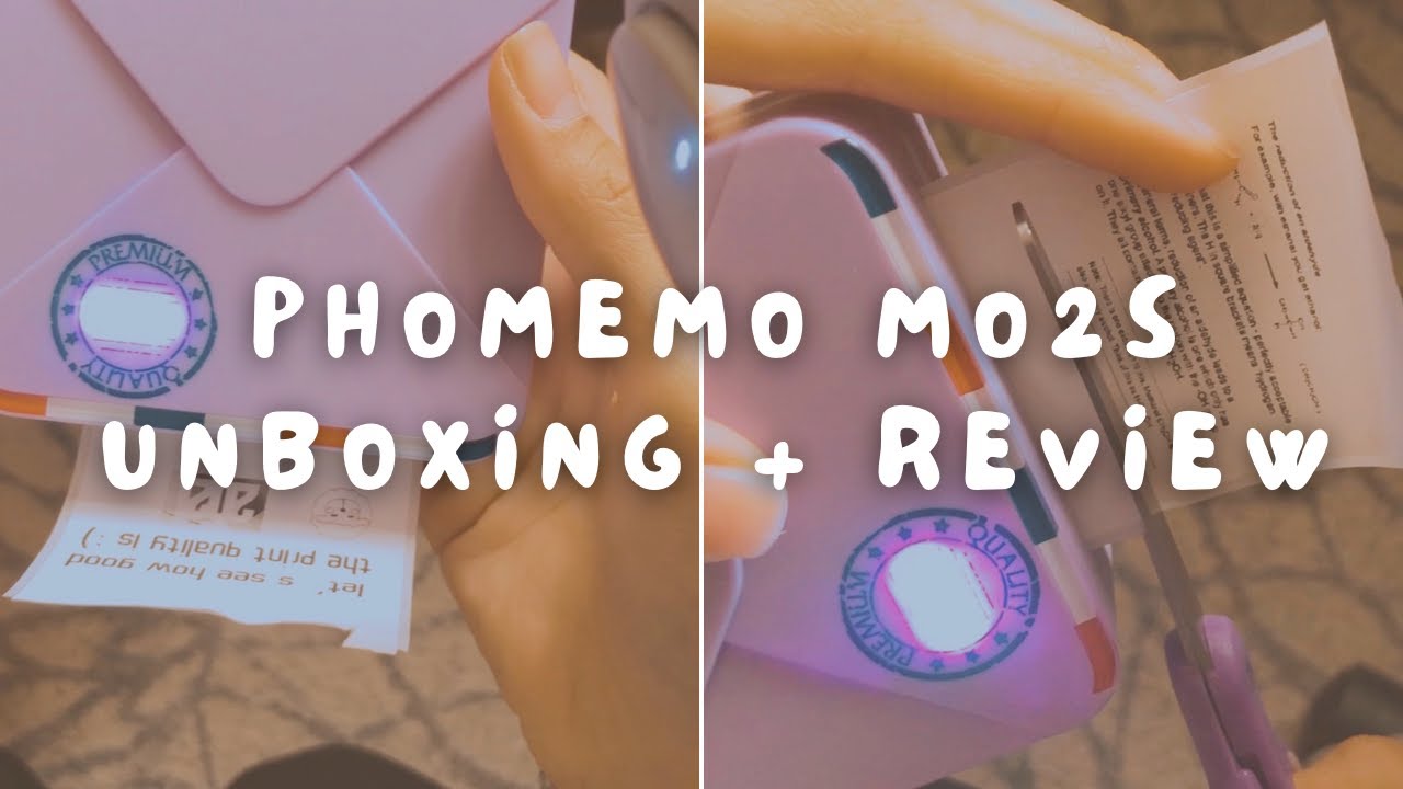 Phomemo M02S Thermal Printer (Purple 💜) Unboxing + Review YouTube