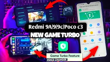 Enable Game Turbo In Redmi 9/9A/10/12c & Poco C3 With Voice Changer | Install Now