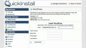 Install WordPress at HostGator using QuickInstall