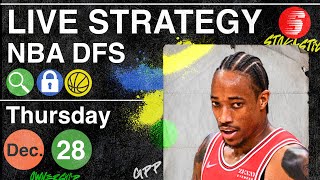 NBA DFS Strategy Thursday 12\/28\/23 | DraftKings \& FanDuel NBA Lineup Picks