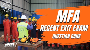 MFA (Medical first aid) Exit exam Question bank