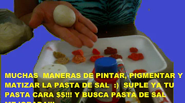 ¿Se puede pintar sobre pasta de sal?