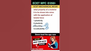 ECET Mechanical MCQS-7 | How to get best rank in ECET,#Ecetshort 1,#Sbtet,#ice academy