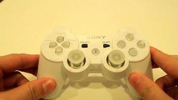 MrModz: White PS3 Controller with Green LED Buttons